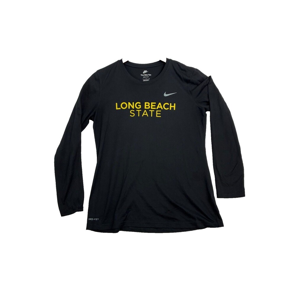 Nike Long Beach State Women’s Large Dri-FIT Black Long Sleeve Athletic Shirt